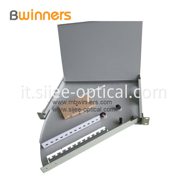 1u Rack Mounted Fixed And Sliding Patch Panel